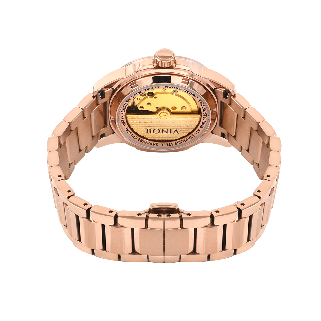 Bonia Tesoro Women Elegance Automatic Watch & Jewellery Set BNB10735-2512SLE